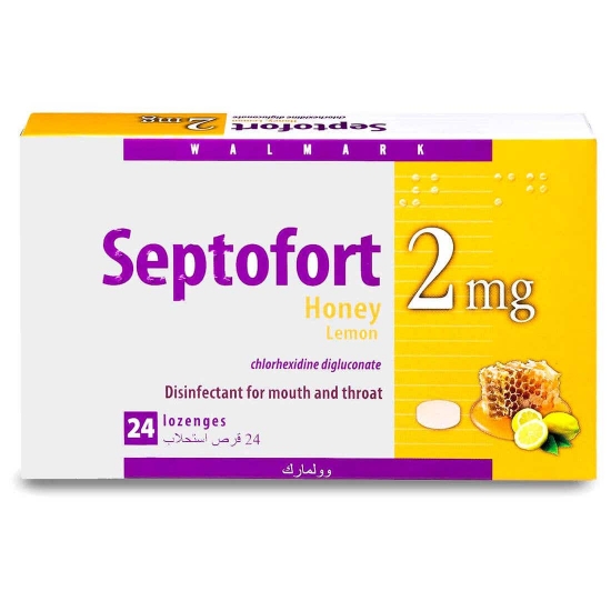 Picture of SEPTOFORT 2MG HONEY & LEMON LOZ 24PC WM SA